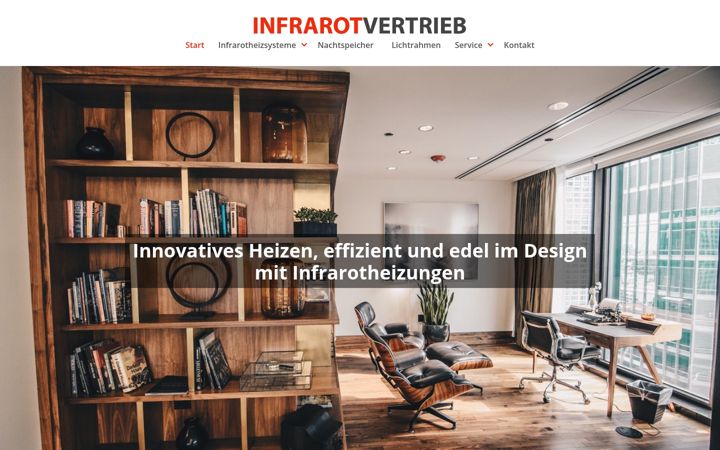 Screenshot of infrarotvertrieb.de