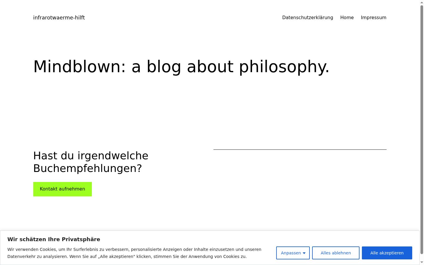 Screenshot van de toestemmingsbanner zoals getoond vóór enige interactie