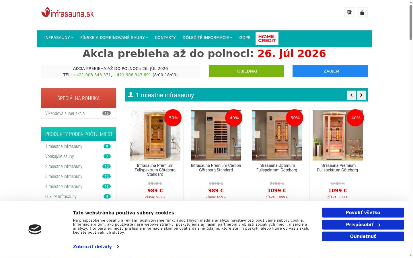 Sutikimo reklamjuostės, rodytos prieš bet kokią sąveiką, ekrano kopija