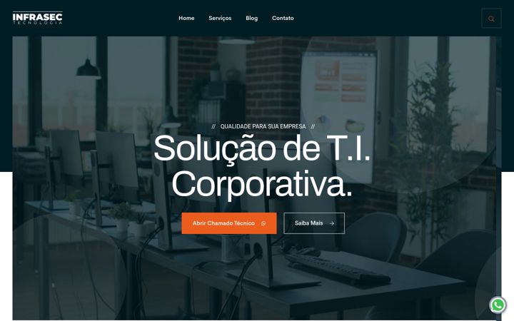 Screenshot of infrasectecnologia.com.br