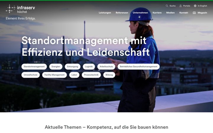 Screenshot of infraserv.com