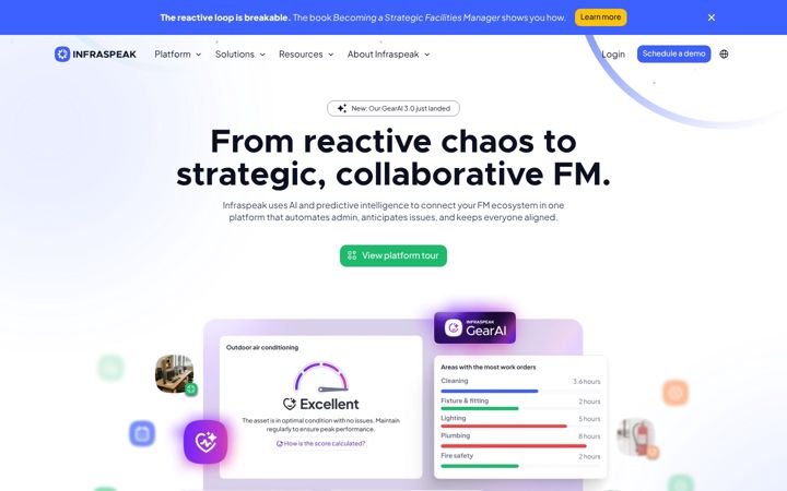 Screenshot of infraspeak.com