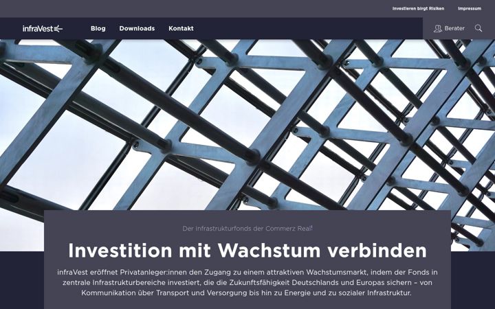 Screenshot of infravest.com