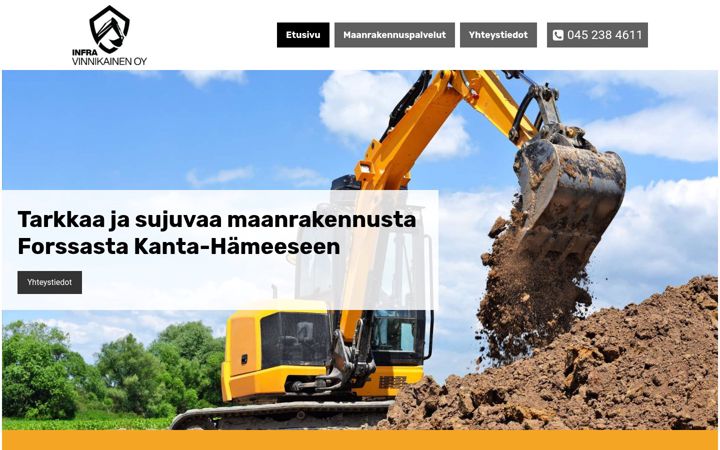 Zrzut ekranu infravinnikainen.fi