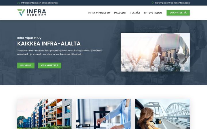 Zrzut ekranu infravipuset.fi