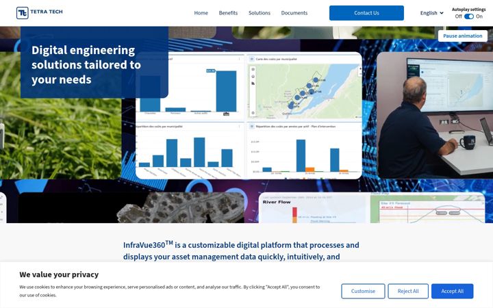 Screenshot of infravue360.com