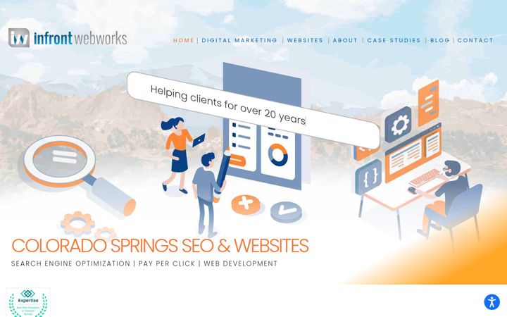 Screenshot of infront.com