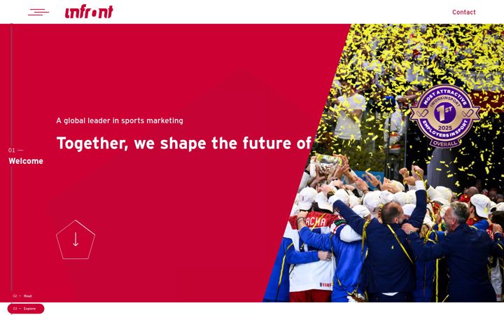 Screenshot of infront.sport