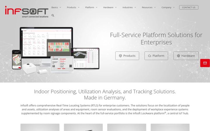 Screenshot of infsoft.com