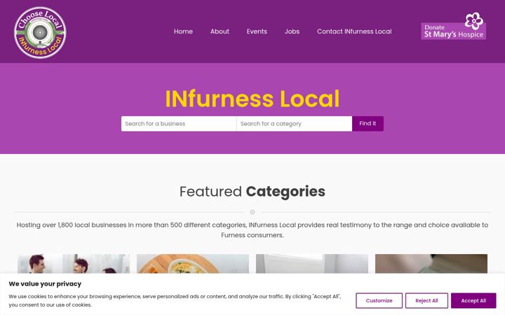 Screenshot of infurness.com