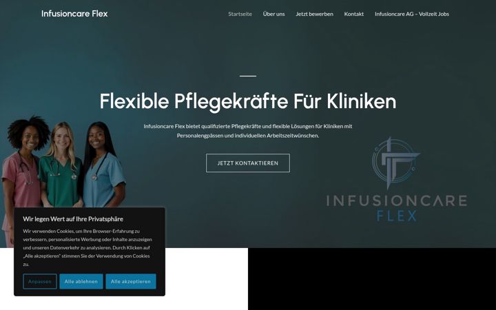 Screenshot of infusioncareflex.de