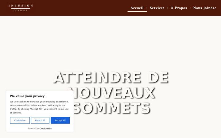 Screenshot of infusionconseils.com