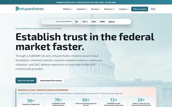 Screenshot of infusionpoints.com