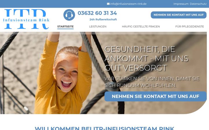 Screenshot of infusionsteam-rink.de