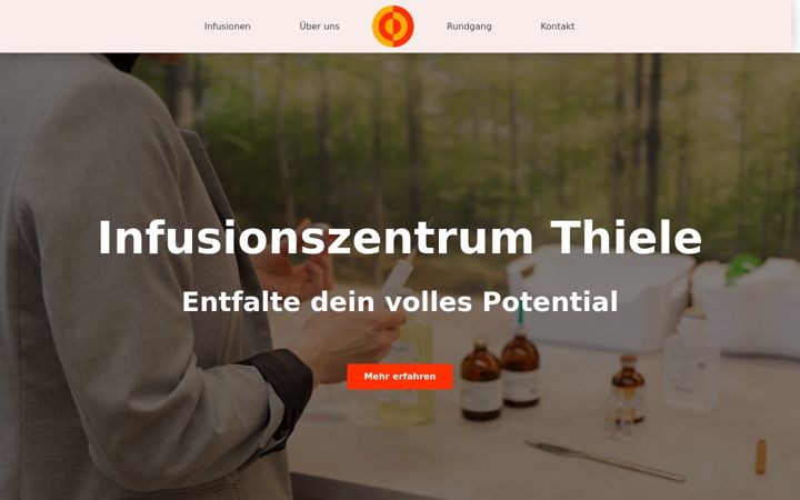 Screenshot of infusionszentrum-thiele.de