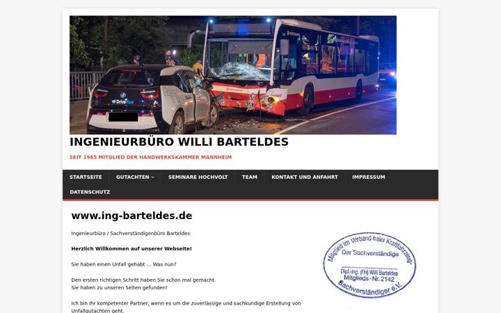 Screenshot of ing-barteldes.de