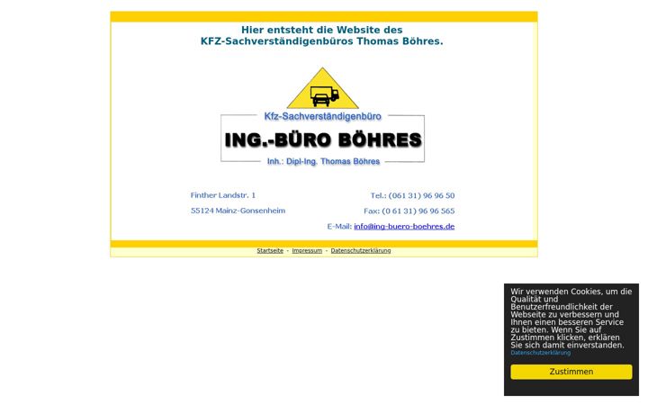 Screenshot of ing-buero-boehres.de