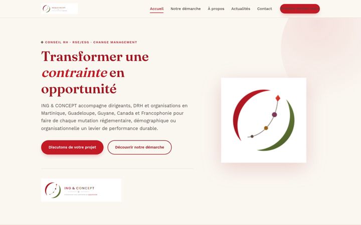 Screenshot of ing-concept.fr