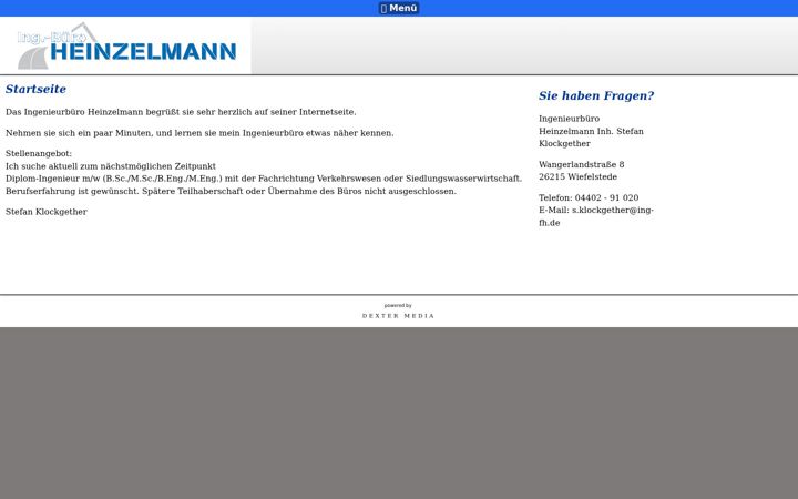 Screenshot of ing-fh.de