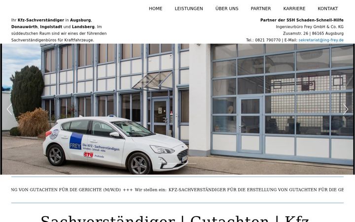 Screenshot of ing-frey.de