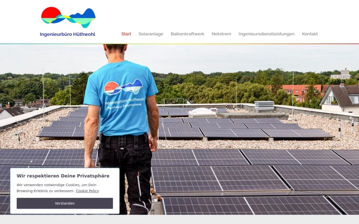 Screenshot of ing-huethwohl.de
