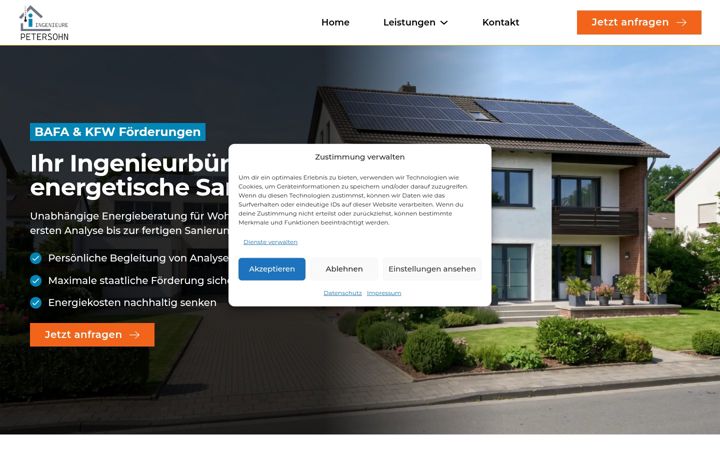 Screenshot of ing-petersohn.de