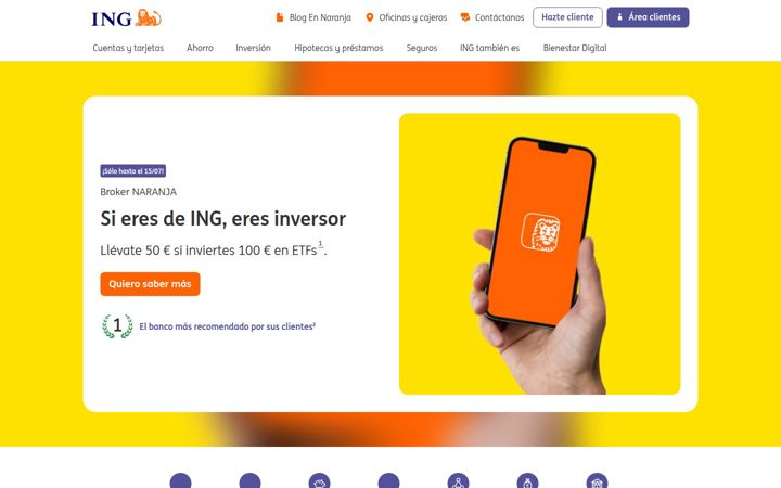 Screenshot van ing.es