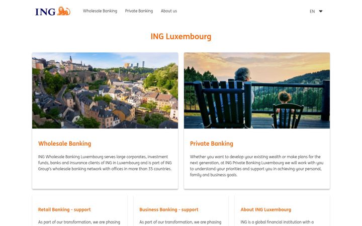 Screenshot of ing.lu
