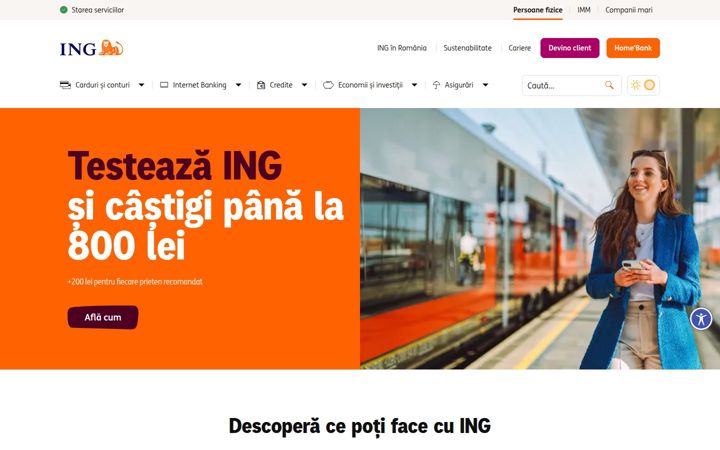 Screenshot of ing.ro