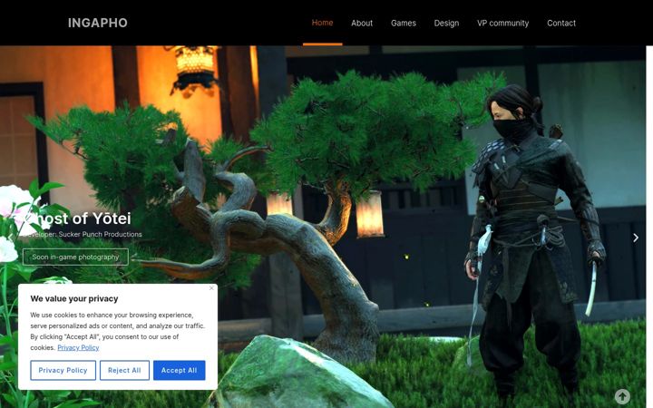 Screenshot of ingapho.com