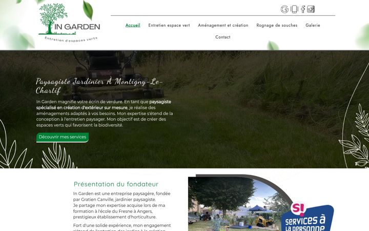 Screenshot of ingarden28.fr