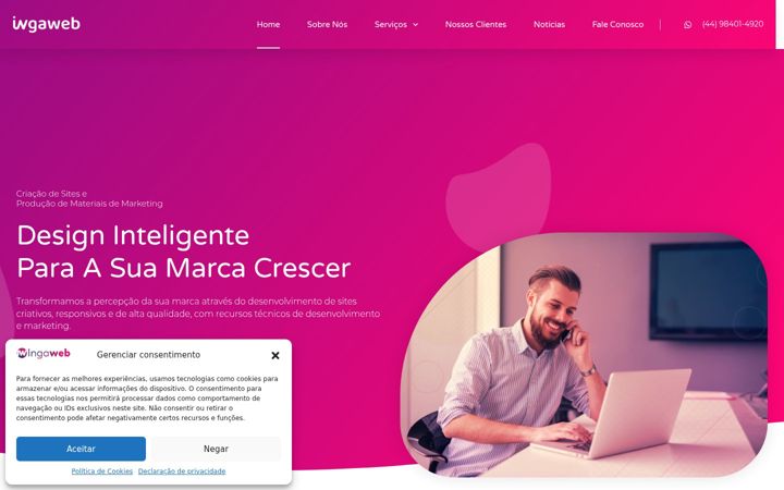 Screenshot of ingaweb.com.br