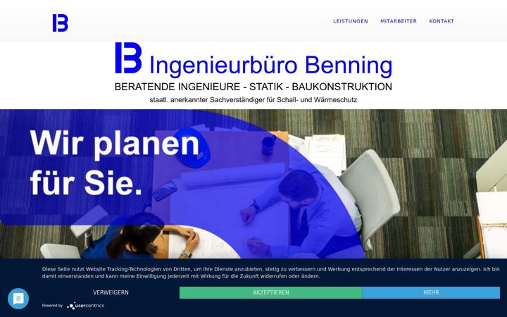 Screenshot of ingbuero-benning.de