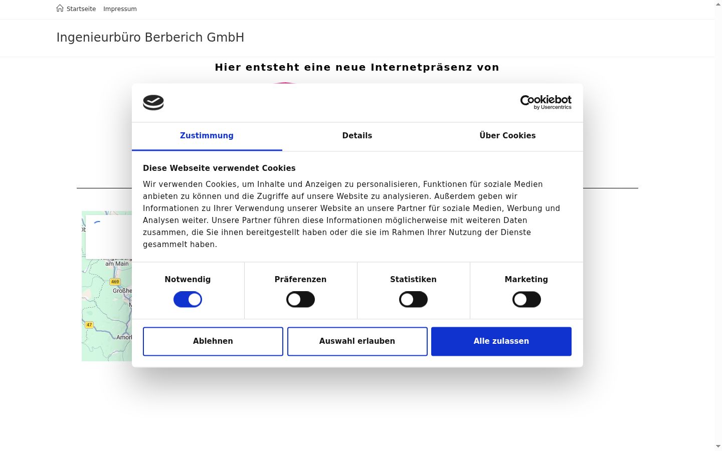 Snímka obrazovky banera súhlasu zobrazeného pred akoukoľvek interakciou