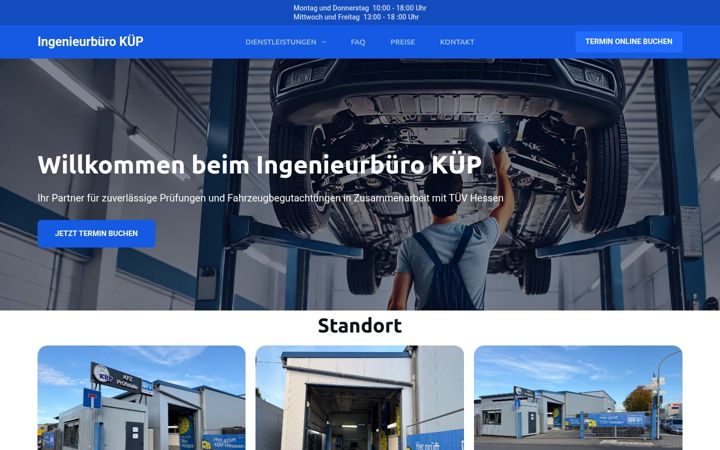 Screenshot of ingbuero-kuep.de