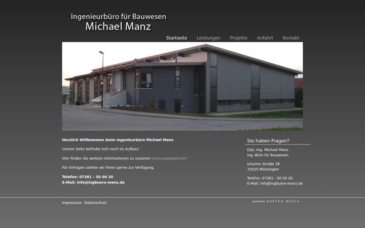 Screenshot of ingbuero-manz.de