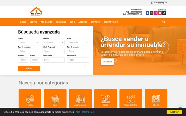 Screenshot of ingchavez.com