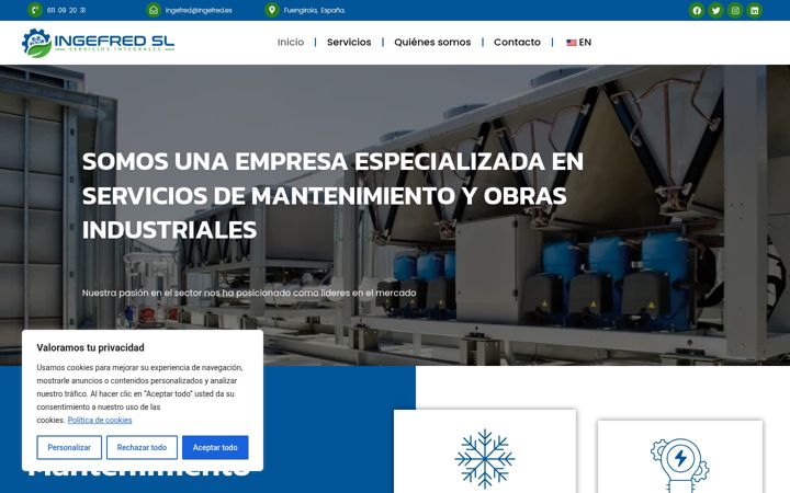 Screenshot of ingefred.es