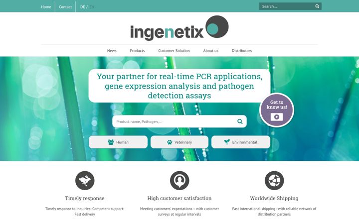 Skjámynd af ingenetix.com