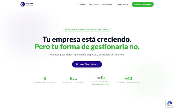 Screenshot of ingeniarconsultoria.com