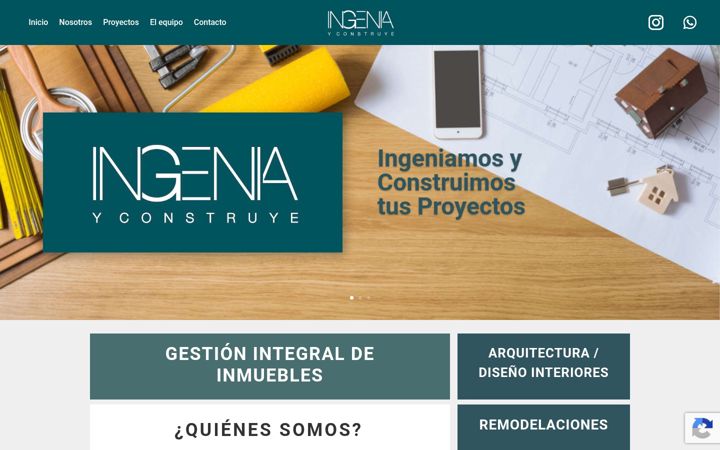 Screenshot of ingeniayconstruye.com