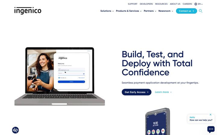 Screenshot of ingenico.co.uk