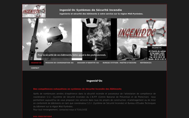 Screenshot of ingenid-oc.com