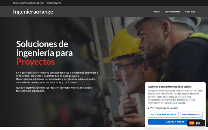 Screenshot of ingenieraorange.com