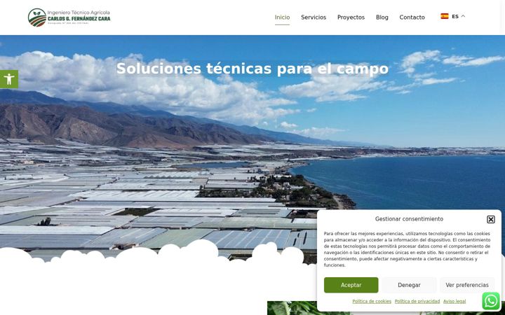 Screenshot of ingenieriaagricolacarlos.com