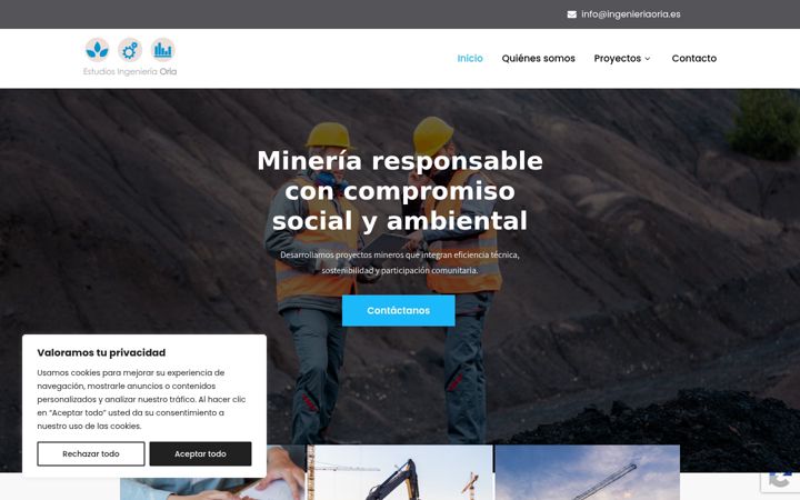 Screenshot of ingenieriaoria.es