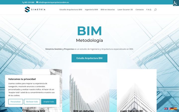 Screenshot of ingenieriayarquitecturabim.es
