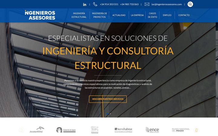 Screenshot of ingenierosasesores.com