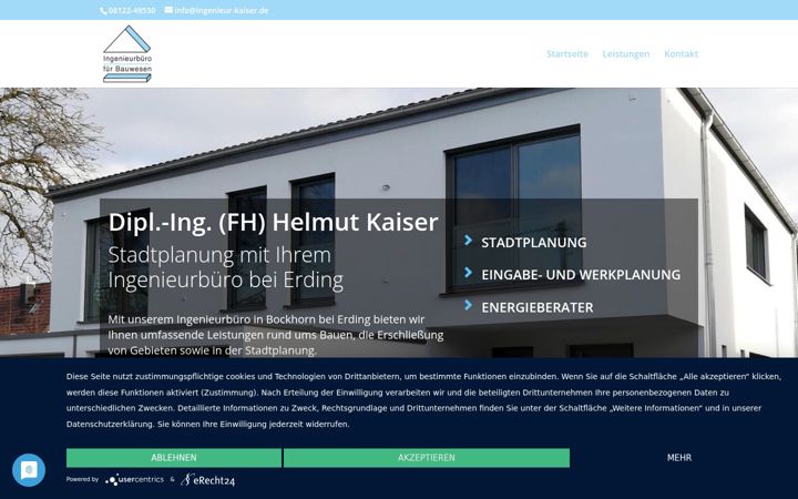 Screenshot of ingenieur-kaiser.de