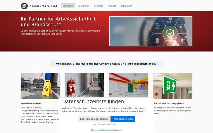 Screenshot of ingenieurbuero-graf.de